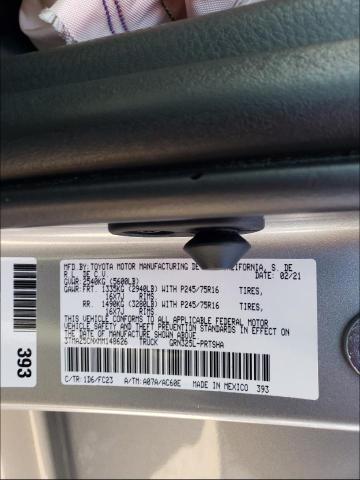 Photo 9 VIN: 3TMAZ5CNXMM148626 - TOYOTA TACOMA DOU 