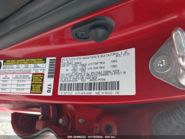 Photo 8 VIN: 3TMAZ5CNXMM156399 - TOYOTA TACOMA 