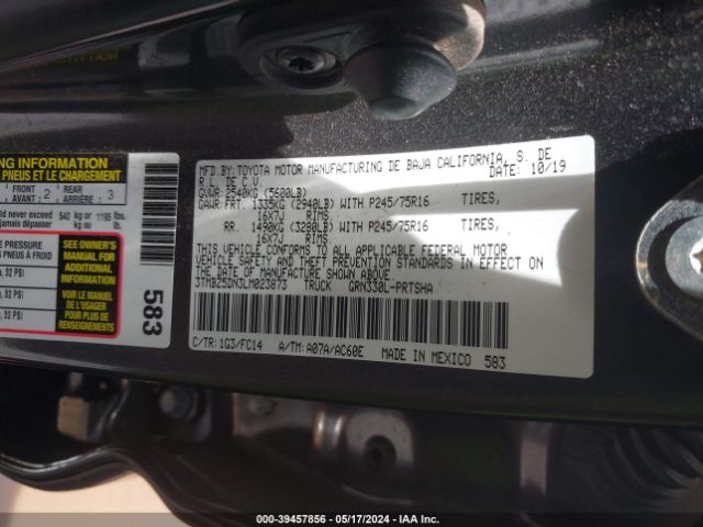 Photo 8 VIN: 3TMBZ5DN3LM023873 - TOYOTA TACOMA 