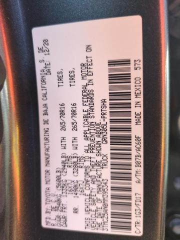 Photo 12 VIN: 3TMCZ5AN0MM395343 - TOYOTA TACOMA DOU 