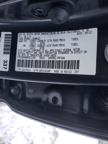 Photo 12 VIN: 3TMCZ5AN0NM531259 - TOYOTA TACOMA DOU 