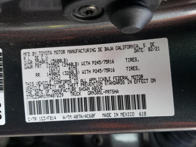 Photo 11 VIN: 3TMCZ5AN1MM407239 - TOYOTA TACOMA DOU 