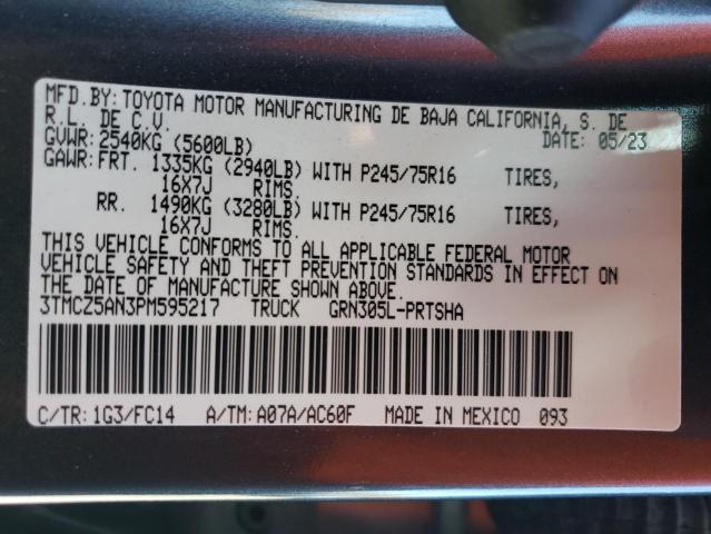 Photo 12 VIN: 3TMCZ5AN3PM595217 - TOYOTA TACOMA DOU 