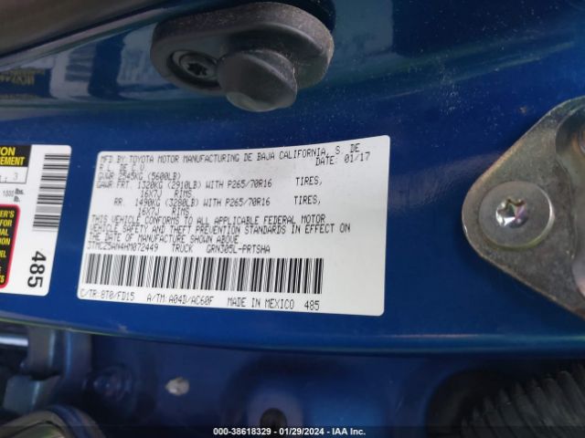 Photo 8 VIN: 3TMCZ5AN4HM072449 - TOYOTA TACOMA 