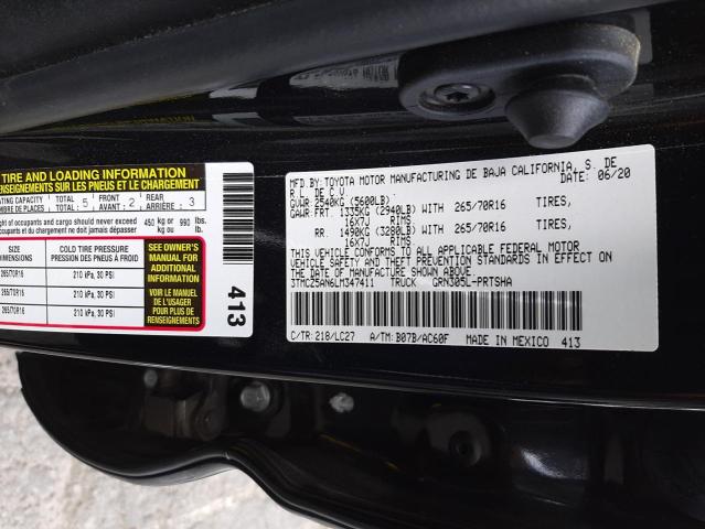 Photo 9 VIN: 3TMCZ5AN6LM347411 - TOYOTA TACOMA DOU 