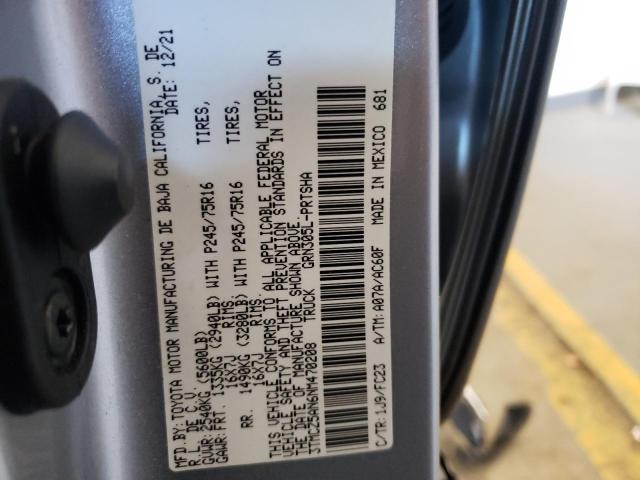 Photo 11 VIN: 3TMCZ5AN6NM470208 - TOYOTA TACOMA DOU 