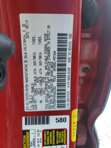 Photo 12 VIN: 3TMCZ5AN7KM262382 - TOYOTA TACOMA DOU 