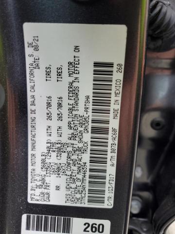 Photo 11 VIN: 3TMCZ5AN7MM446594 - TOYOTA TACOMA DOU 