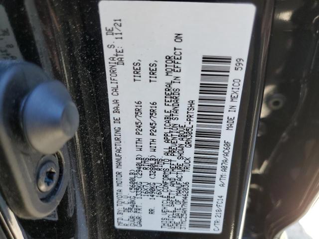 Photo 9 VIN: 3TMCZ5AN7NM462036 - TOYOTA TACOMA DOU 