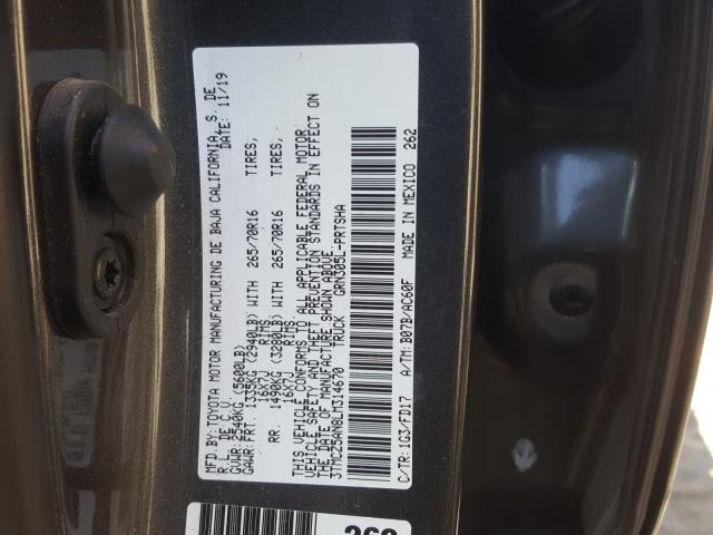 Photo 9 VIN: 3TMCZ5AN8LM314670 - TOYOTA TACOMA DOU 