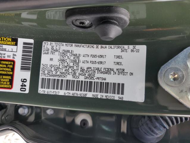 Photo 11 VIN: 3TMCZ5AN8NM509347 - TOYOTA TACOMA DOU 