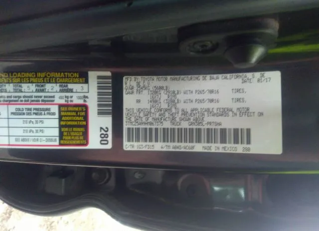 Photo 8 VIN: 3TMCZ5AN9HM067375 - TOYOTA TACOMA 