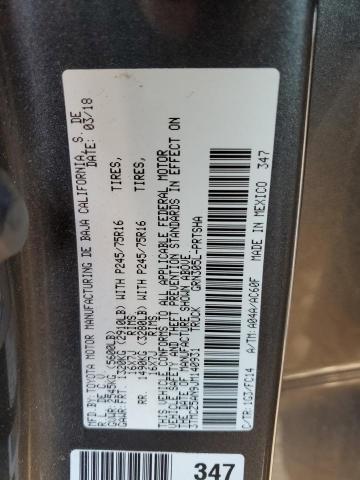 Photo 11 VIN: 3TMCZ5AN9JM140931 - TOYOTA TACOMA DOU 