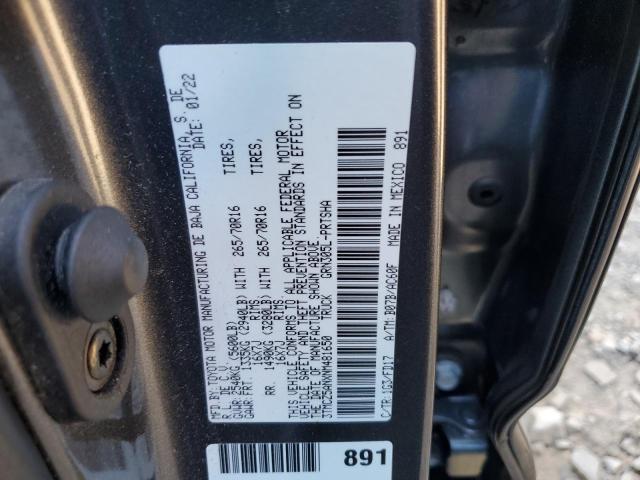 Photo 12 VIN: 3TMCZ5ANXNM481650 - TOYOTA TACOMA DOU 