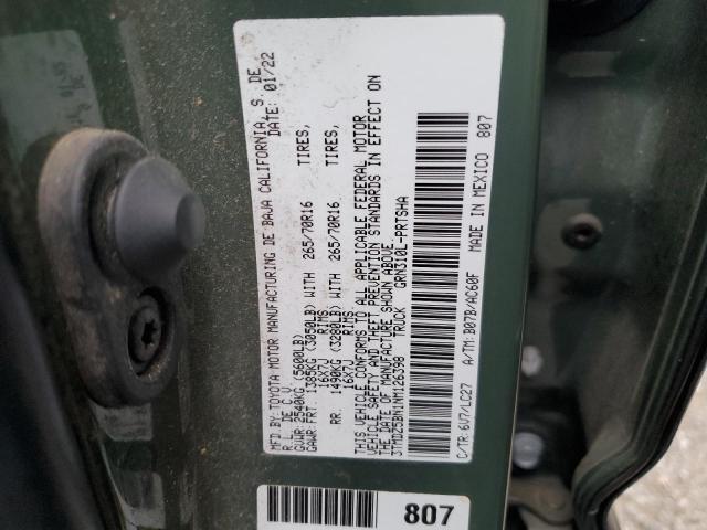 Photo 11 VIN: 3TMDZ5BN1NM126398 - TOYOTA TACOMA DOU 