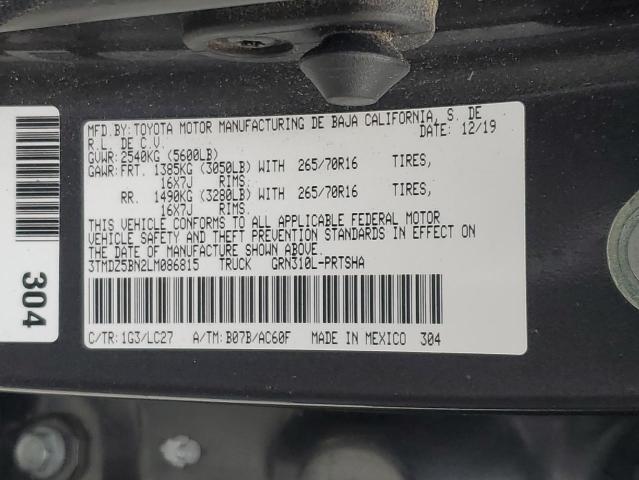 Photo 11 VIN: 3TMDZ5BN2LM086815 - TOYOTA TACOMA DOU 