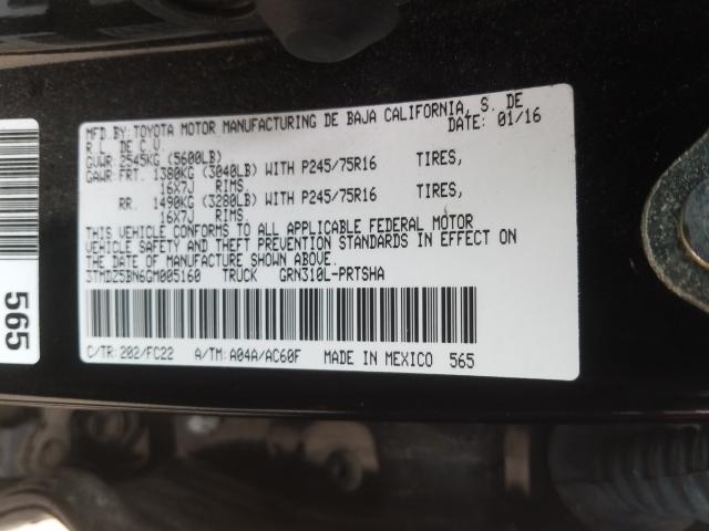 Photo 9 VIN: 3TMDZ5BN6GM005160 - TOYOTA TACOMA DOU 