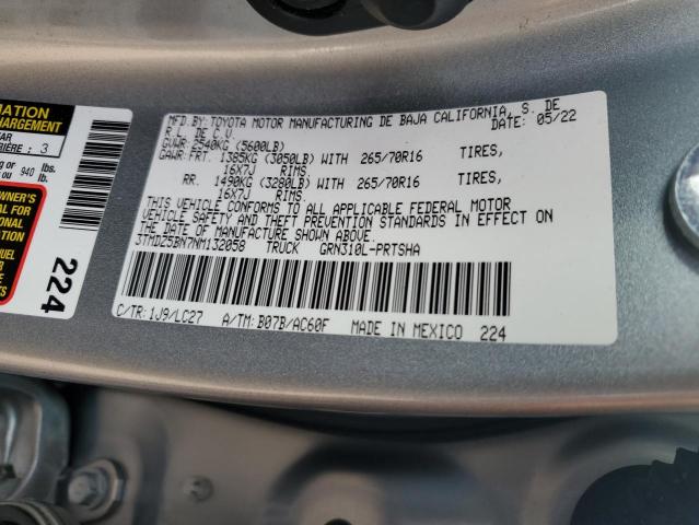 Photo 11 VIN: 3TMDZ5BN7NM132058 - TOYOTA TACOMA 