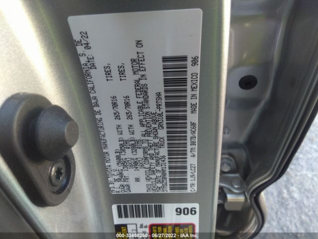 Photo 8 VIN: 3TMDZ5BN8NM131436 - TOYOTA TACOMA 4WD 