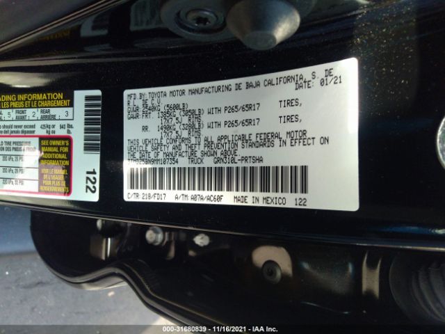 Photo 8 VIN: 3TMDZ5BN9MM107354 - TOYOTA TACOMA 4WD 