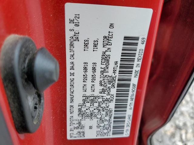 Photo 12 VIN: 3TMGZ5AN2MM402987 - TOYOTA TACOMA DOU 