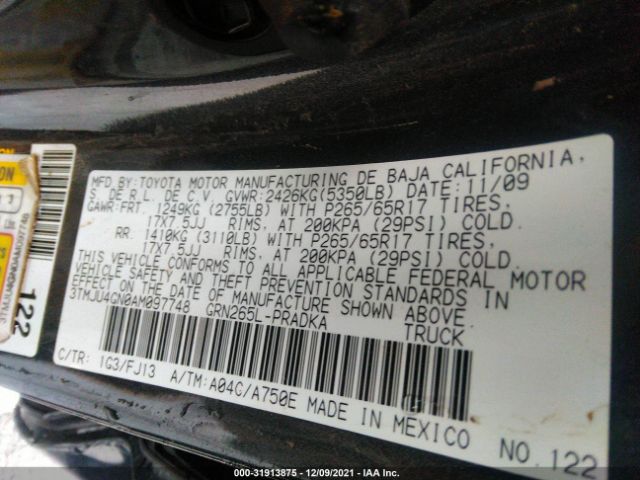 Photo 8 VIN: 3TMJU4GN0AM097748 - TOYOTA TACOMA 