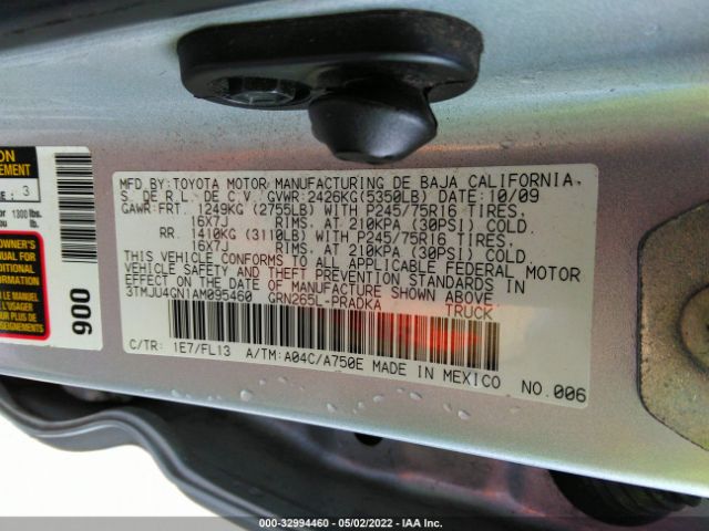 Photo 8 VIN: 3TMJU4GN1AM095460 - TOYOTA TACOMA 