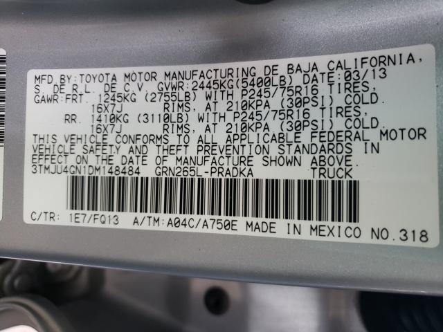 Photo 9 VIN: 3TMJU4GN1DM148484 - TOYOTA TACOMA DOU 