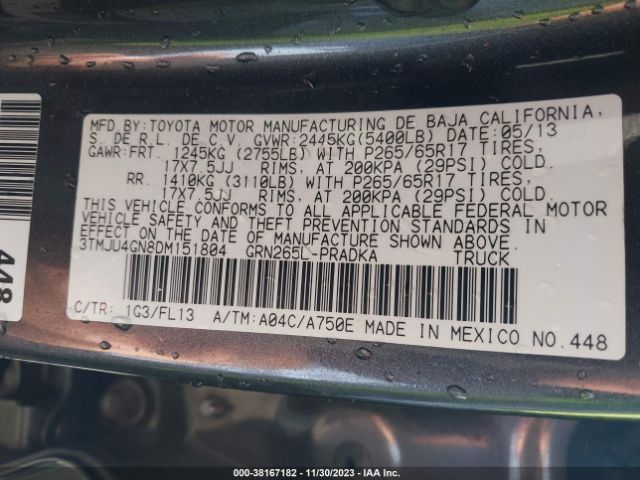 Photo 8 VIN: 3TMJU4GN8DM151804 - TOYOTA TACOMA 