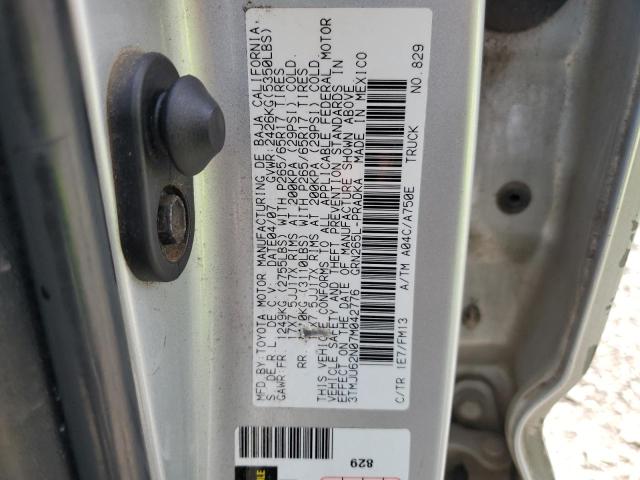 Photo 11 VIN: 3TMJU62N07M042776 - TOYOTA TACOMA DOU 