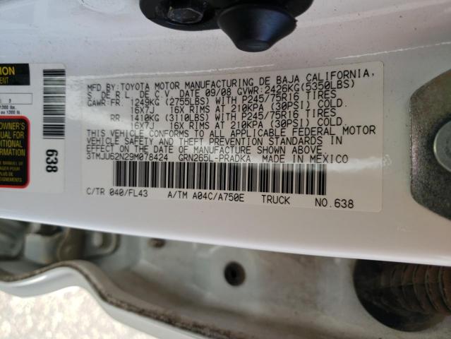 Photo 11 VIN: 3TMJU62N29M078424 - TOYOTA TACOMA DOU 