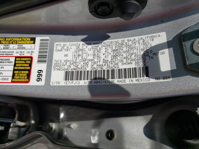 Photo 9 VIN: 3TMKU4HN1AM025539 - TOYOTA TACOMA DOU 