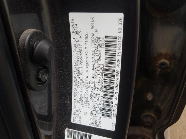 Photo 9 VIN: 3TMLU4ENXEM159979 - TOYOTA TACOMA DOU 