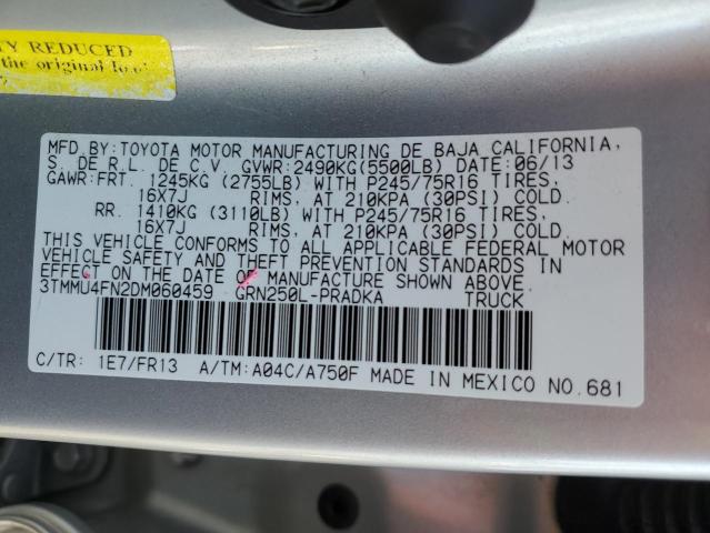 Photo 12 VIN: 3TMMU4FN2DM060459 - TOYOTA TACOMA DOU 