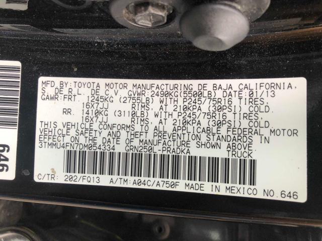 Photo 9 VIN: 3TMMU4FN7DM054334 - TOYOTA TACOMA DOU 