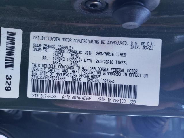 Photo 12 VIN: 3TYCZ5AN6MT031660 - TOYOTA TACOMA 