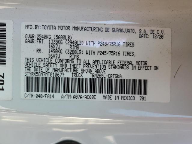 Photo 11 VIN: 3TYRX5GN7MT010677 - TOYOTA TACOMA ACC 