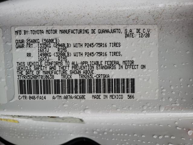 Photo 7 VIN: 3TYRX5GN8MT010638 - TOYOTA TACOMA ACC 