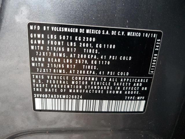 Photo 11 VIN: 3VV0B7AX9KM026824 - VOLKSWAGEN TIGUAN 