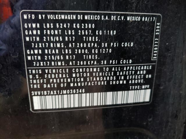 Photo 9 VIN: 3VV1B7AX1JM036346 - VOLKSWAGEN TIGUAN 