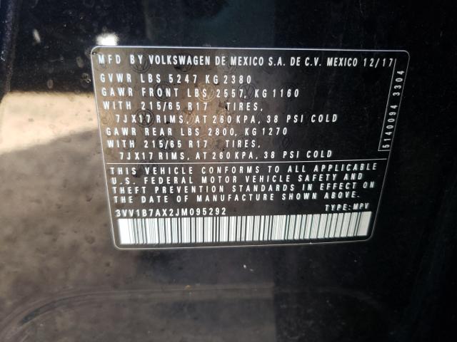 Photo 9 VIN: 3VV1B7AX2JM095292 - VOLKSWAGEN TIGUAN 