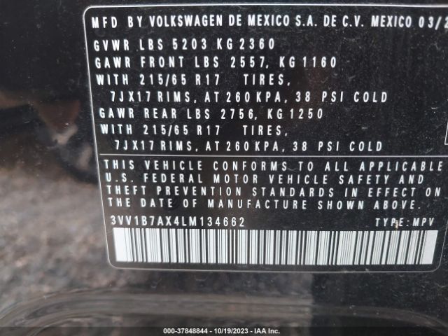 Photo 8 VIN: 3VV1B7AX4LM134662 - VOLKSWAGEN TIGUAN 