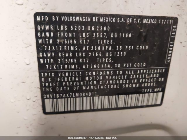 Photo 8 VIN: 3VV1B7AX7LM084811 - VOLKSWAGEN TIGUAN 