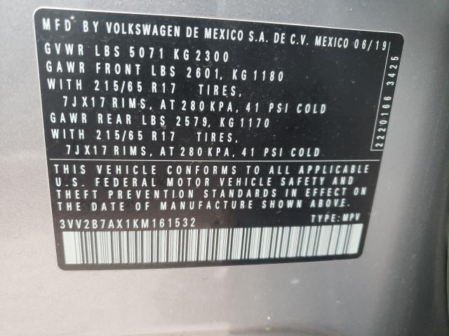 Photo 9 VIN: 3VV2B7AX1KM161532 - VOLKSWAGEN TIGUAN 