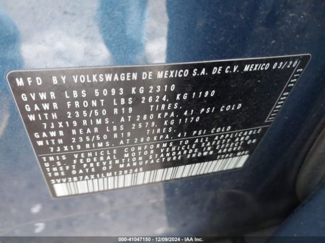 Photo 8 VIN: 3VV2B7AX1LM129245 - VOLKSWAGEN TIGUAN 