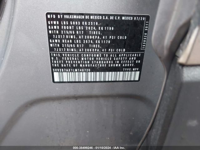 Photo 8 VIN: 3VV2B7AX1LM148720 - VOLKSWAGEN TIGUAN 