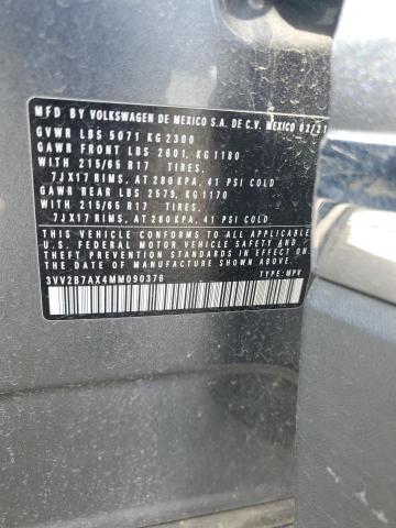 Photo 11 VIN: 3VV2B7AX4MM090376 - VOLKSWAGEN TIGUAN SE 