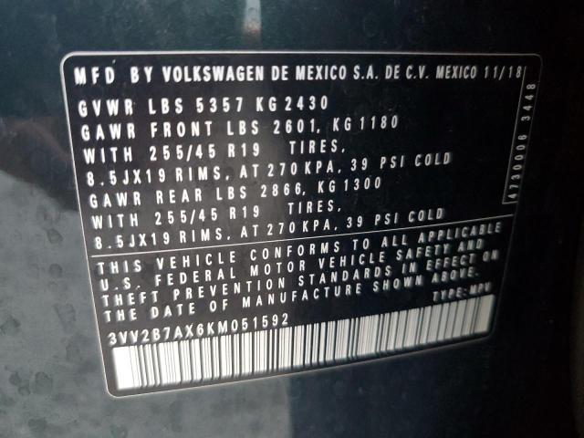 Photo 12 VIN: 3VV2B7AX6KM051592 - VOLKSWAGEN TIGUAN 