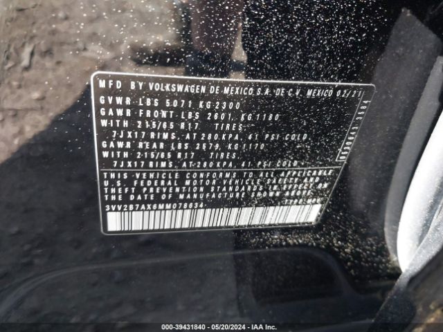 Photo 8 VIN: 3VV2B7AX6MM078634 - VOLKSWAGEN TIGUAN 