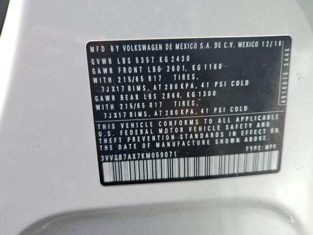 Photo 11 VIN: 3VV2B7AX7KM059071 - VOLKSWAGEN TIGUAN SE 